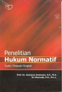 Penelitian Hukum Normatif : suatu tinjauan singkat