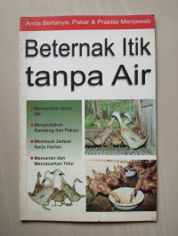 Beternak Itik Tanpa Air