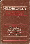 Homosexuality : social, psychological, and biological issues