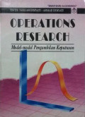 Operation Research : model-model pengambilan keputusan