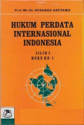 Hukum Perdata Internasional Indonesia Buku ke 1