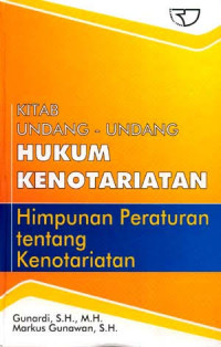 Kitab Undang-Undang Hukum Kenotariatan