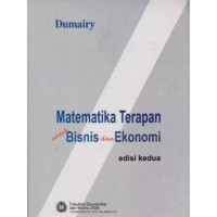 Matematika Terapan untuk Bisnis Ekonomi