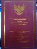 Undang-Undang Republik Indonesia Nomor 27 Tahun 2007 Tentang Pengelolaan Wilayah Pesisir dan Pulau-Pulau Kecil