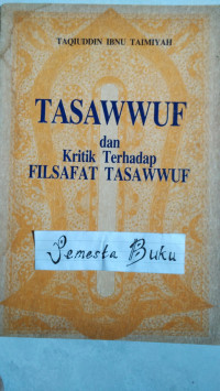 Tasawuf dan Kritik Terhadap Filsafat Tasawuf