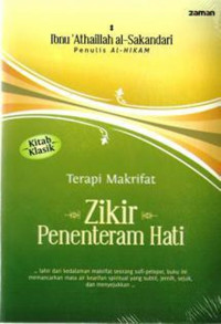 Zikir Penentram Hati ; terapi makrifat